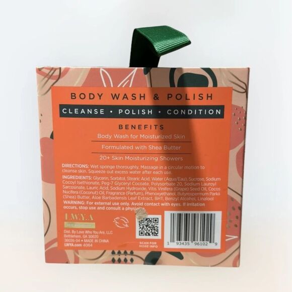 L.W.Y.A Peach Please! Body Wash & Polish 20+ Uses Buffer 3.0 Oz - Picture 2 of 2